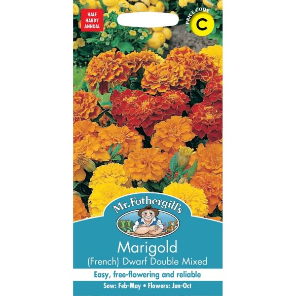 Marigold (French) Dwarf Double Mixed Seeds